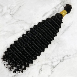 Extensiones de Cabello Humano Remy Brasileño al por Mayor, Ondulado Profundo, Doble Trama, Rizado, Virgen, Todos los Colores para Trenzar - Product Image 6