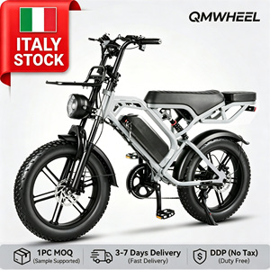 QMWHEEL V20 Pro 20 Inch Fat Tire Electric Bike 48V Hydraulic Brake Double Suspension Expandable Seats Electric - Product Image 1