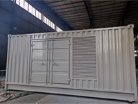 Groupe électrogène diesel conteneurisé 1000 kW certifié EPA, ultra-silencieux, 480 V 50 Hz, pour hôtels, centres commerciaux, bâtiments commerciaux, alimentation de secours de crête