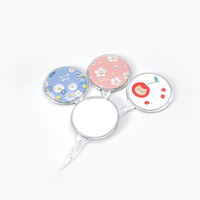 Miroir de maquillage portable Winway, miroir à main simple face, miroir de voyage compact haut de gamme avec logo personnalisé