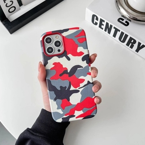 Étui magnétique en cuir Camouflage en cuir véritable avec flanelle Imitation copie étuis de téléphone portable originaux pour <span class=keywords><strong>iphone</strong></span> 15 14 13 12p - Product Image 2