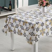 Nappe en EVA à motifs géométriques RNPT, motif moderne, imperméable, facile à nettoyer, pour table de salle à manger