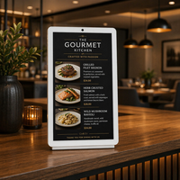 Kiosque d'affichage numérique, écran tactile LCD de 15,6 pouces, affichage publicitaire, ordinateur de bureau Android pour restaurant, commerce de détail