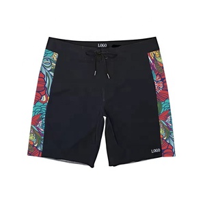Costume da Bagno Personalizzato ad Asciugatura Rapida in Tessuto Elasticizzato 4 Direzioni con Patchwork per Uomo, Pantaloncini da Surf e Spiaggia - Product Image 1