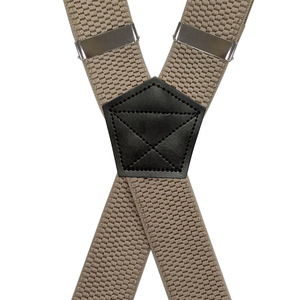 Tirantes Elásticos para Hombre, de Alta Calidad, Ajustables, en Forma de X, con Diseño de Grano de Maíz, 3.8 cm de Ancho, 4 Clips - Product Image 3
