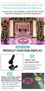 Proyector de Logotipos Personalizados para Navidad y Halloween, 30w, LED Móvil, Publicitario, Giratorio, Gobo, Luces para Bares, Tiendas, Supermercados, Hoteles - Product Image 6