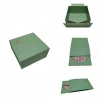 Boîte cadeau rigide personnalisée en carton écologique pliable moderne en matériaux recyclés haut de gamme avec logo