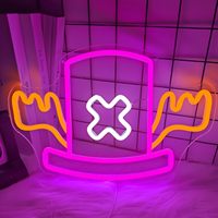 Corps de lampe en acrylique PVC flexible à néon LED à intensité variable dessin animé pour enfants adolescents décoration murale de chambre cadeau d'anniversaire IP65