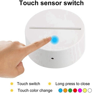 2023 mới <span class=keywords><strong>3D</strong></span> ánh sáng ban đêm cơ sở mới được nâng cấp mô hình tư nhân ánh sáng ban đêm cơ sở - Product Image 5