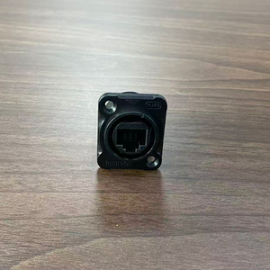 Conector Ethernet Circular RJ45 Impermeable para Montaje en Panel Industrial, Adaptador de Cable a Placa de 8 Pines, Adaptador RJ45 Hembra - Product Image 2