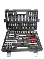 Ensemble de perceuse électrique sans fil, outils de 109 pièces, tournevis portable, perceuse, 1 an de garantie, étui rigide