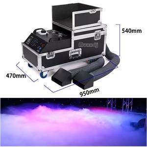 DMX512 e remoto 3000W a base d'acqua a basso piano disteso acqua nebbia fumo nuvola macchina per DJ wedding stage