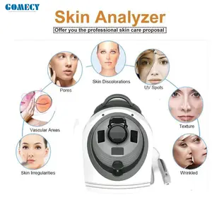 Penguji ajaib spa 2023, perangkat sistem cermin wajah pemindai jerawat wajah, mesin penganalisa kulit