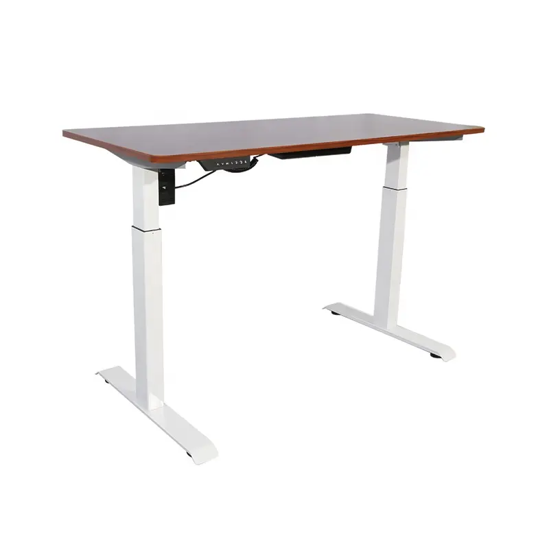 Smart furniture computer table height adjustable single motor electric sit standing workstation office desk
