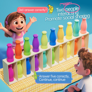 Drink Matching Game Color <b>Memory</b> Toy For Kids 4-6Y Plastic Board Game With Cans And <b>Cards</b> Chinese Version - Product Image 4