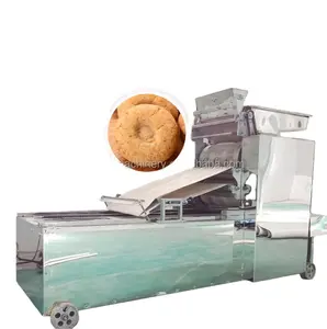 Máquina automática para hacer galletas y pasteles de melocotón y almendras, línea de producción, galleta rellena, máquina para hacer galletas pequeñas