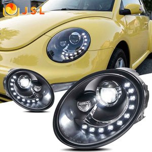 Faros Delanteros LED para <span class=keywords><strong>Volkswagen</strong></span> Beetle 1998-<span class=keywords><strong>2013</strong></span>, Lentes de Proyector, Luces de Circulación Diurna, Accesorios de Luz Alta y Baja - Product Image 1