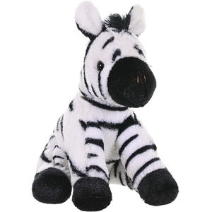 ODM OEM Peluche de cebra en blanco y negro Animal salvaje de peluche realista para niños Compañero Huggable Sentado Zebra Plushie - Product Image 1