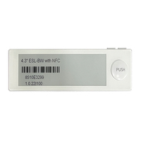 Pantalla de Tinta Electrónica de 4.3 Pulgadas y 2 Colores, Material Magnético ABS, ESL, 3 Botones, Actualización de 3s, Sistema PTL, Recogida en Almacén, WMS, POS, ERP, Multi-Orden