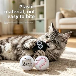 Jouet pour chat en plastique, balle interactive avec herbe à chat pour chatons – <span class=keywords><strong>Anti</strong></span>-ennui, en nylon, vente en gros - Product Image 3