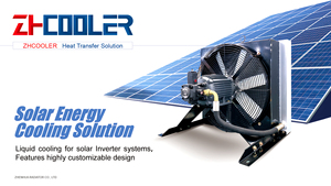 Radiatore raffreddato ad aria <span class=keywords><strong>a</strong></span> pinna di piastra in alluminio per la generazione di energia, apparecchiature di dissipazione del calore ad alta efficienza di livello industriale - Product Image 2