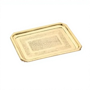 Plato Rectangular de Bronce Premium con Diseño Clásico, Portátil y Apto para Lavavajillas, para Hostelería - Product Image 1