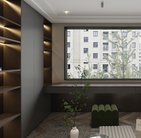 Dressing autoportant durable et peu encombrant avec porte en panneau mélaminé moderne, mobilier de chambre écologique pour appartement et hôtel
