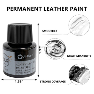 Artecho - Pigmento Negro a Base de Agua <span class=keywords><strong>para</strong></span> Cuero, 30 ml/1 oz, <span class=keywords><strong>Pintura</strong></span> Multicolor <span class=keywords><strong>para</strong></span> Cuero y Zapatillas, Colores <span class=keywords><strong>para</strong></span> Manualidades en Cuero - Product Image 4