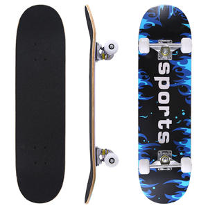 Skateboard de route en <span class=keywords><strong>bois</strong></span> d'érable à 7 couches, Skateboard personnalisé, taille à quatre roues, Double inclinaison - Product Image 4