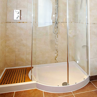 Base de douche SMC sur mesure, bac de douche moderne irrégulier, antidérapant, étanche, résistant aux UV, anti-moisissure, facile à nettoyer, haute résistance aux intempéries