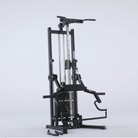 Appareil de musculation multifonctionnel à colonne unique avec bloc de poids pour entraînement complet du corps à domicile