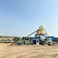 Centrale à béton électrique Hongxing 120m, ensemble complet HZS120, ligne de production de béton prêt à l'emploi, moteur et boîte de vitesses