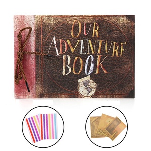 Set Album DIY Retro 19*29 cm 'Il Nostro <span class=keywords><strong>Libro</strong></span> delle Avventure' con Adesivi e Cartoline, Album a Fogli Mobili per Bambini - Product Image 6