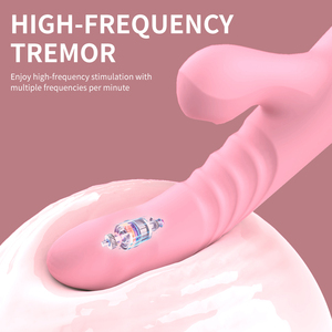 Vibrateur puissant à poussée et à succion, stimulateur clitoridien et masseur de point G, jouets sexuels pour femmes - Product Image 2