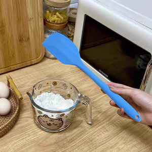 Espátula de silicona de una pieza, espátula para mantequilla, espátula para crema y pasteles, raspador para mezclar salsa de dulce de turrón, herramienta para hornear - Product Image 4