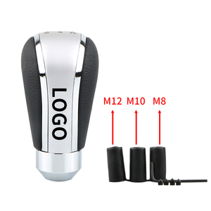 หัวเกียร์หนังแท้แบบสากล 5 สปีด สำหรับรถแข่ง JDM พร้อมโลโก้ Momo - Product Image 4