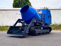 Mini bétonnière à chargement automatique Dumper Construction Crawler Loader 300L Bétonnière Camion