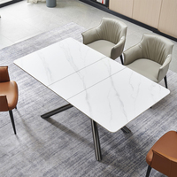 Table à manger ronde extensible de bonne qualité, petit meuble de salon bon marché