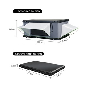Carpa de <span class=keywords><strong>Techo</strong></span> Plegable de Aluminio con Excelente Vista y Ventilación, Escalera Telescópica, para Acampar en las Cuatro Estaciones, para 2-3 Personas - Product Image 4