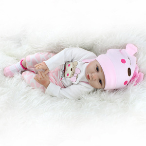 Encantadora Muñeca Bebé Reborn de Aspecto Real Niña 22 Pulgadas Muñeca de Vinilo de Silicona Bebé Realista Recién Nacido Juguete - Product Image 4