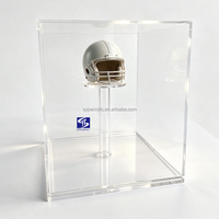 Vitrine de présentation pour casque de moto SYP, en acrylique, protégée contre les UV, transparente, taille personnalisable pour magasin de détail