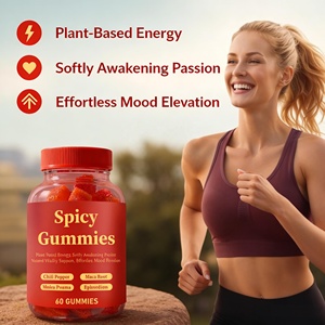 Gomitas Picantes, 60 Unidades, a Base de Plantas, Energía, Mejora del Estado de Ánimo, Apoyo a la Vitalidad con Chile, Raíz de Maca, Muira Puama, Epimedium - Product Image 6