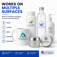 Étiquettes de transfert transparentes personnalisées, autocollants en vinyle imperméables, impression UV de logo pour bouteilles, tasses, bocaux, emballages OEM ODM