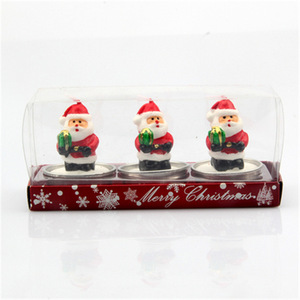 Santa Claus Vela Cera Parafina De Navidad <b>Paraffin</b> Wax Christmas Tree Candle Gift Set for New Year Christmas Decoration - Product Image 3