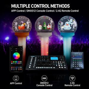 Contrôle DMX 512, Tige de support en plastique pour parcs d'attractions, Lumières de fête officielles populaires au Japon et en Corée avec logo personnalisé, piles AAA - Product Image 2