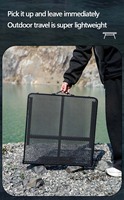 Offre spéciale Conception personnalisée Mobilier d'extérieur Cadre en métal en aluminium Portable Mesh Top Camping Randonnée Pique-nique À manger Table pliante
