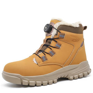 Chaussures de sécurité OLICOM, anti-impact, résistantes aux perforations, doublées de coton, bottes de sécurité chaudes, imperméables, bottes de travail, chaussures de sécurité d'hiver - Product Image 1