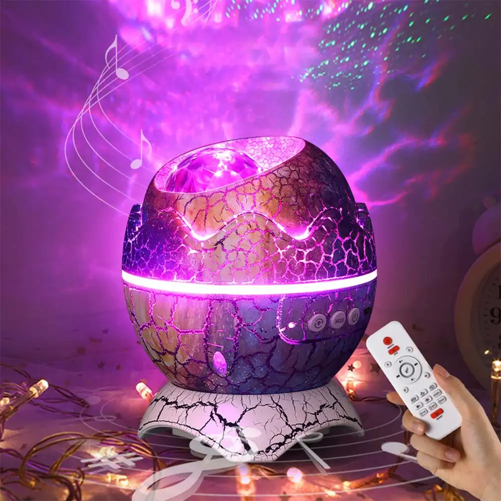Dinosaur Egg Starry Galaxy Projector Lamp Kids Gift Smart Star Atmosphere Night Light Projector for Bedroom