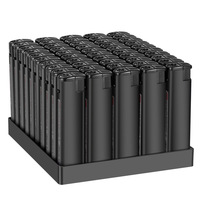 50 briquets épais coupe-vent par boîte, briquets jetables durables