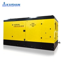 Kaishan KSZJ LGZJ 450 CFM Portable Jaune Diesel Moteur Haute Pression Heavy Duty Vis Compresseur D'air pour Puits D'eau Forage